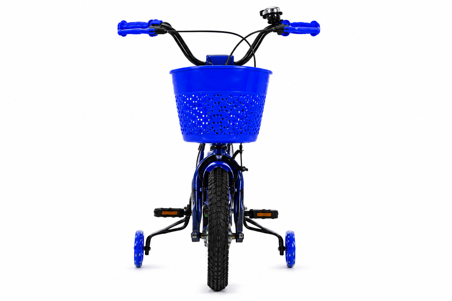 Sport Kids Bicycle with Training Wheels 16" Basket & Water Bottle Blue