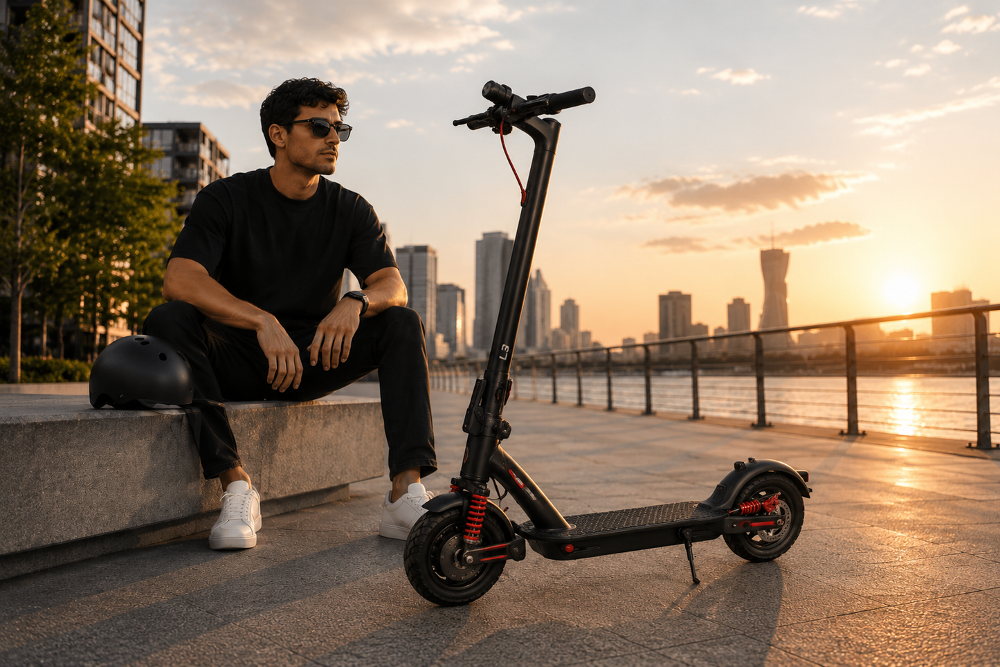 Electric Scooter Foldable with Suspension
