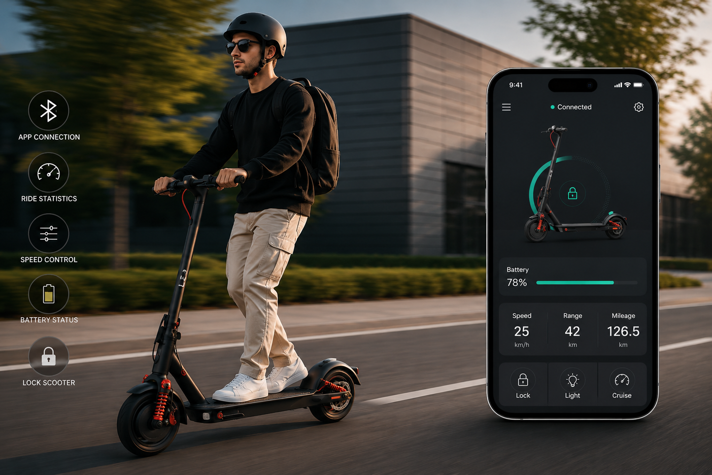 Electric Scooter Foldable with Suspension
