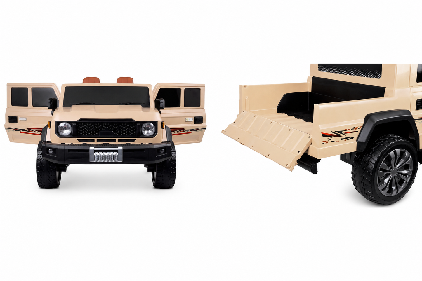 Large 12V 2 Seater Kids Electric Ride On 4x4 Pickup Truck