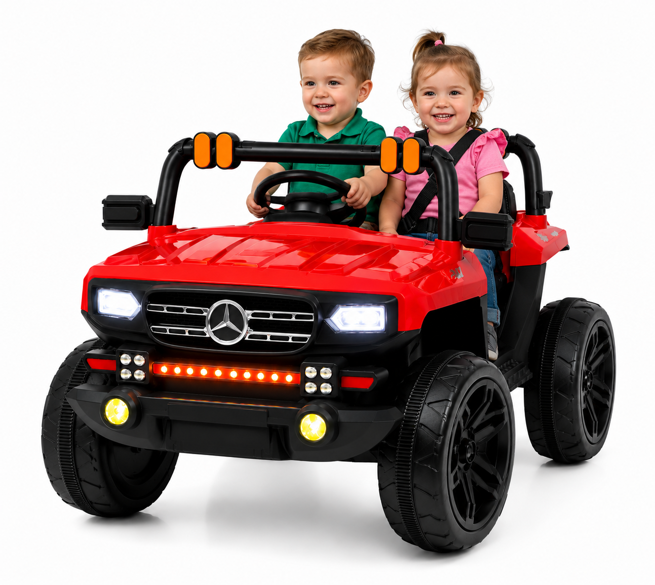 Hardcore Off-Road 4x4 Kids Ride-On Jeep 12V Electric Car with Remote