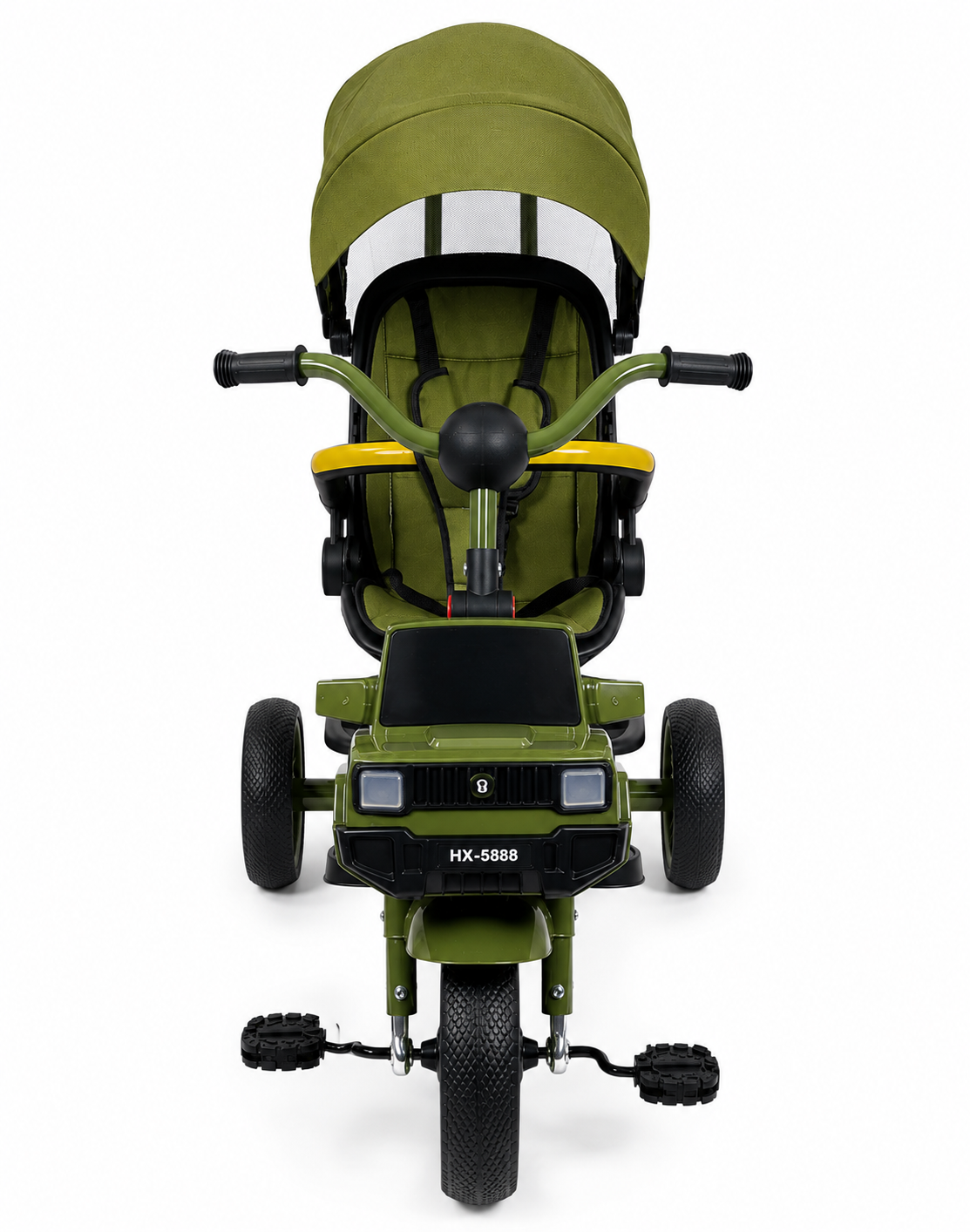 Kids Tricycle Stroller with Canopy and Push Handle